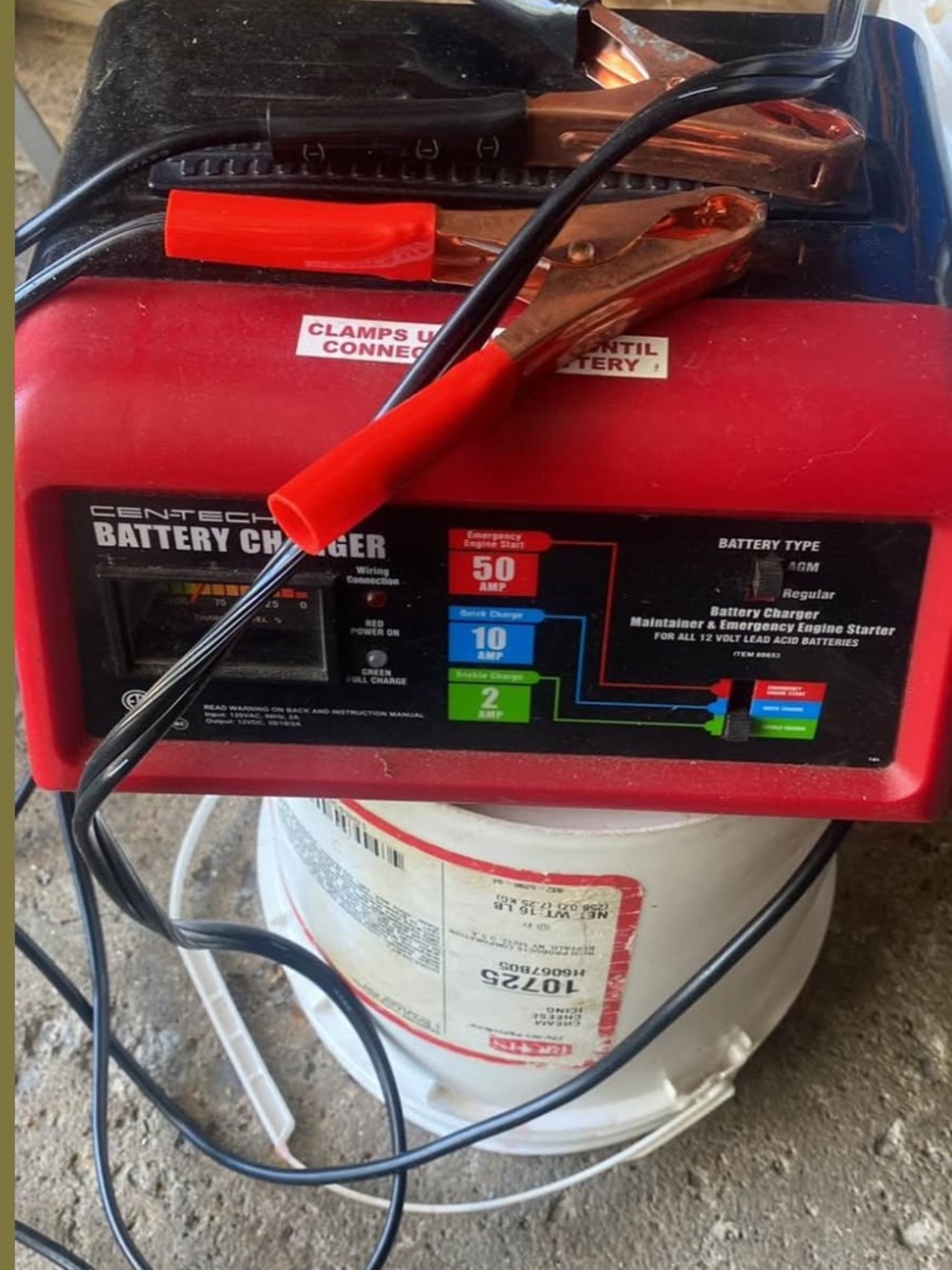 Red Battery Charger - 50A/10A/2A Multi-Mode